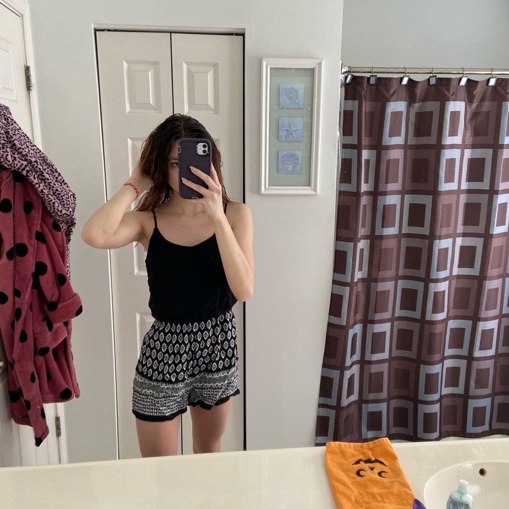 Black and White Romper